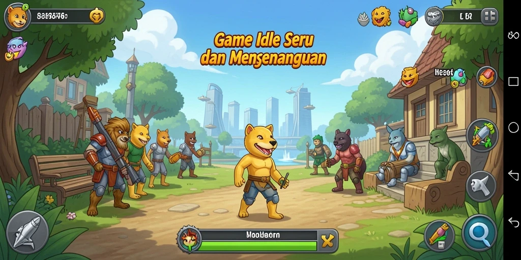 Tampilan permainan Idle yang menarik dan interaktif dari 8364.