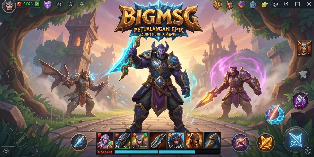 Tangkapan layar gameplay BIGMSG menampilkan aksi pertarungan yang mendebarkan.