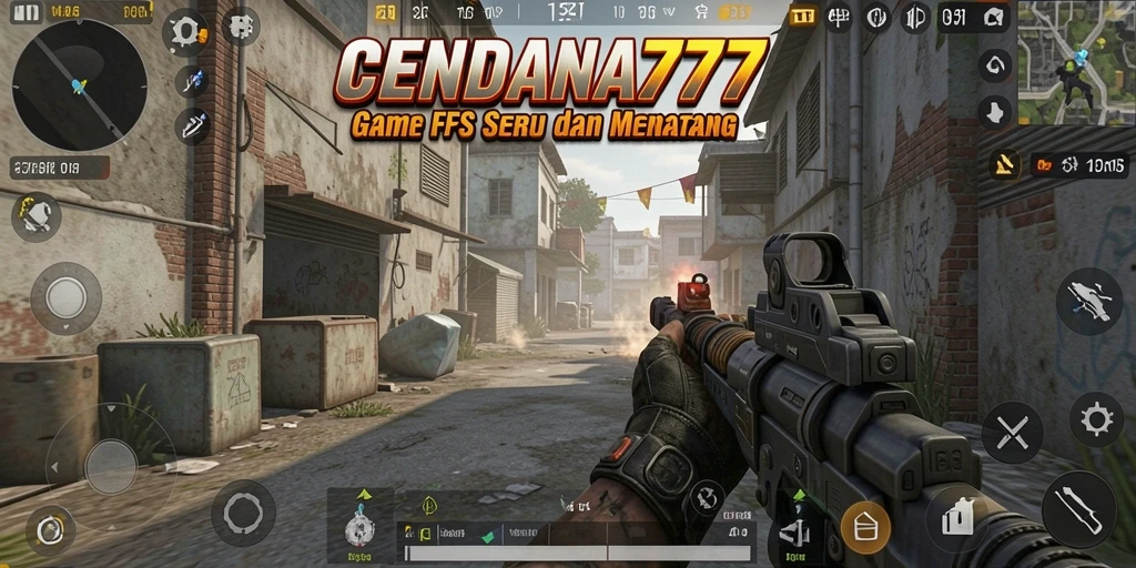 Tangkapan layar gameplay <strong>CENDANA777</strong> menampilkan aksi menegangkan dalam pertempuran FPS.