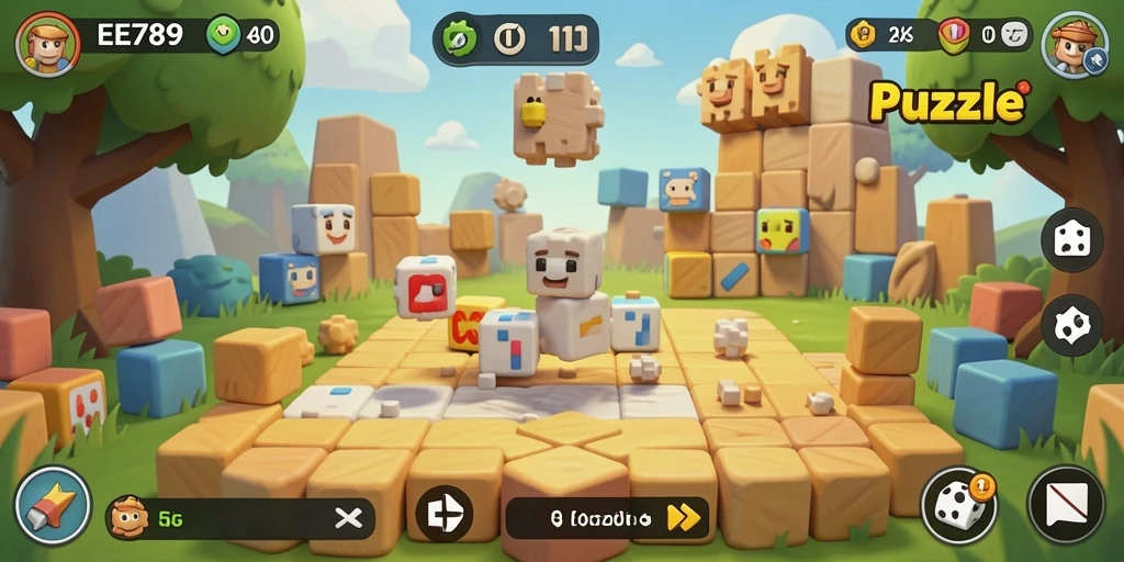 Tangkapan layar EE789 menampilkan gameplay seru dan menantang dalam genre Puzzle.