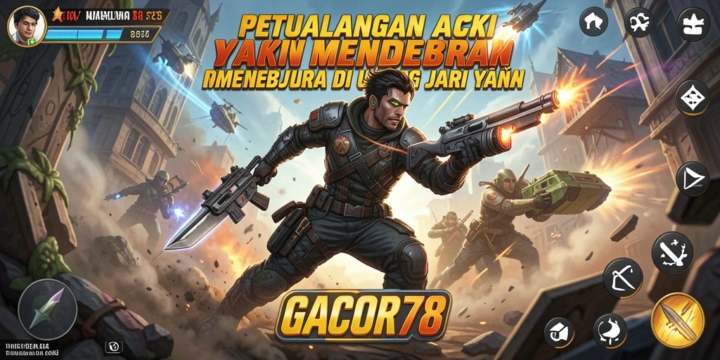 Tampilan gameplay seru dari GACOR78 menampilkan pertarungan yang mendebarkan.