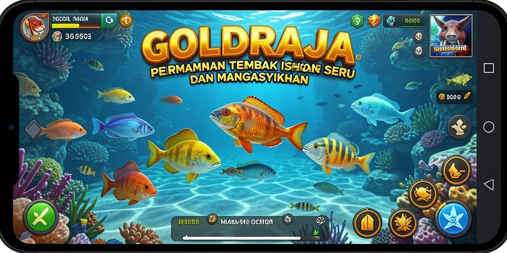 Screenshot gameplay Tembak Ikan yang seru di GOLDRAJA.