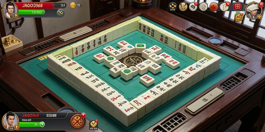 Screenshot JAGO368 menampilkan gameplay Mahjong yang mendebarkan.