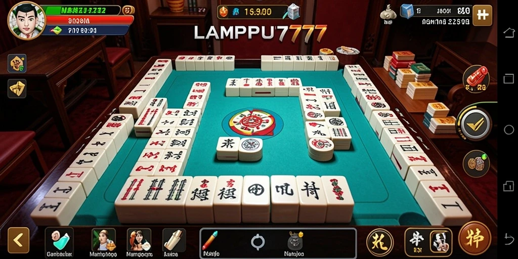 Screenshot LAMPU777 menunjukkan gameplay menarik dari permainan Mahjong yang seru.