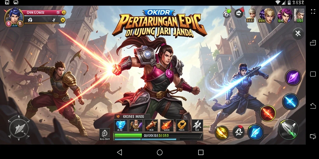 Tangkapan layar dari pertarungan seru dalam OKIDR.