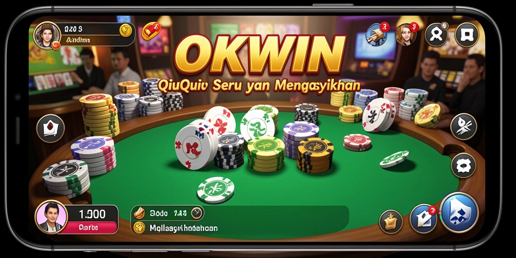 Screenshot gameplay QiuQiu yang mendebarkan di OKWIN.