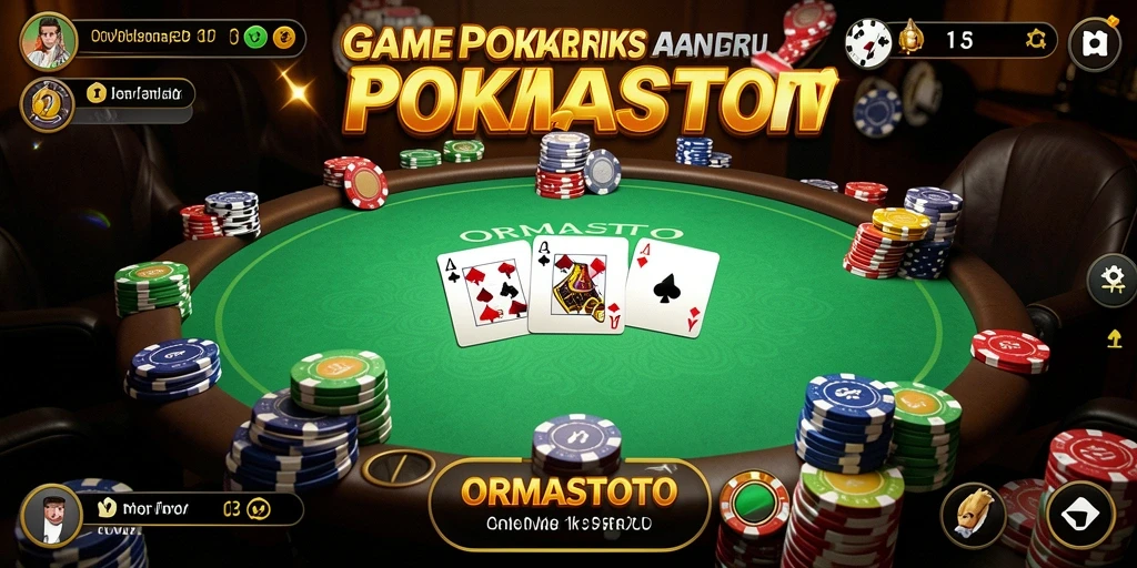 Tangkapan layar gameplay Poker yang seru di ORMASTOTO.