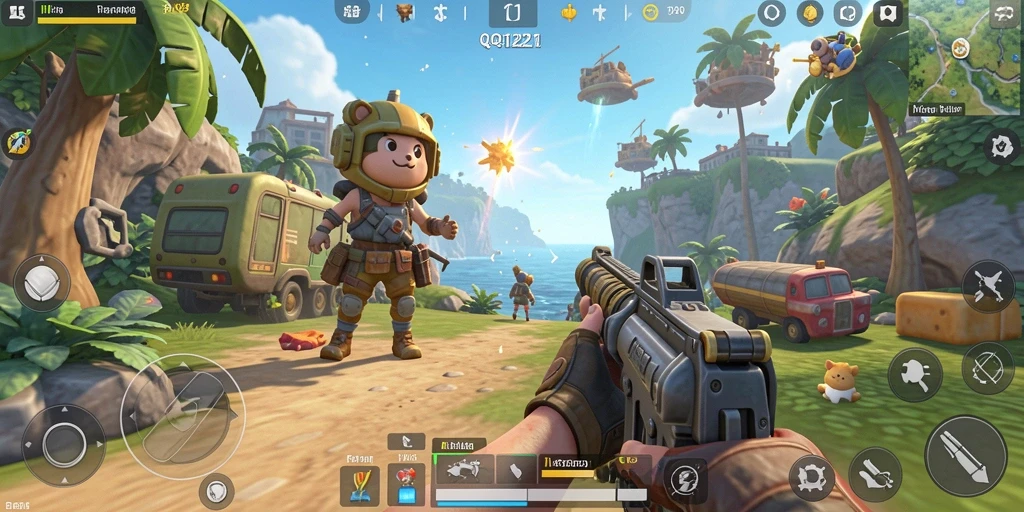 Tangkapan layar utama dari gameplay TPS yang mendebarkan.