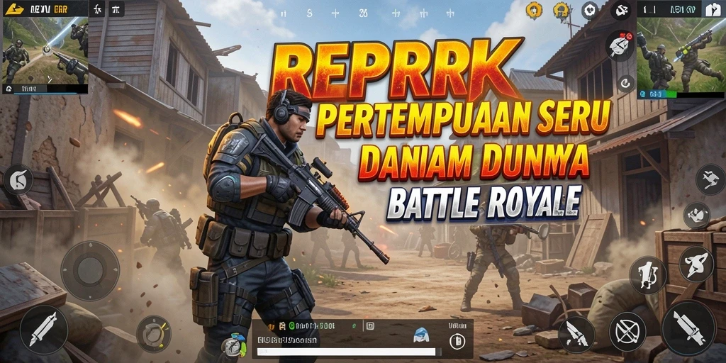 Gameplay seru RPRR menunjukkan aksi Battle Royale yang intens.