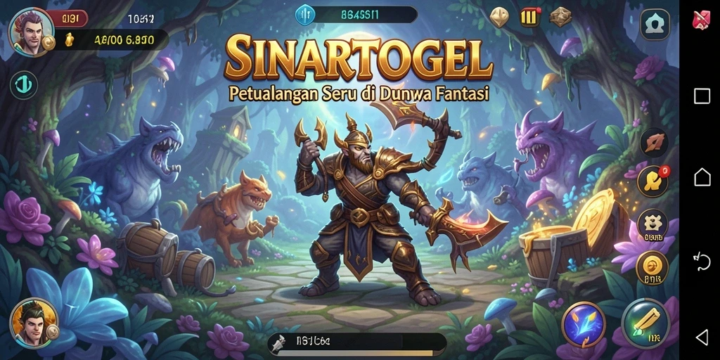 Tampilan gameplay SINARTOGEL yang penuh aksi dan petualangan epik.