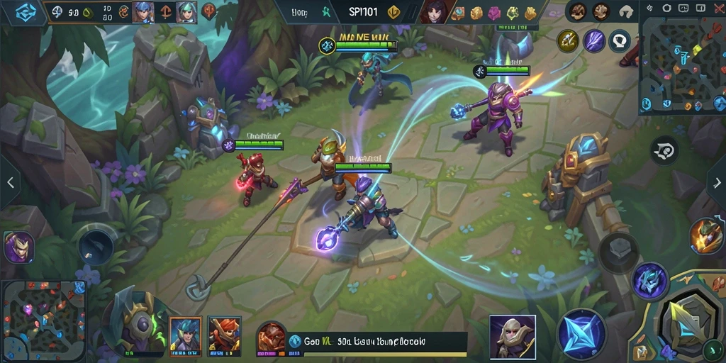 Tampilan indah dari pertempuran seru dalam SPIN101.
