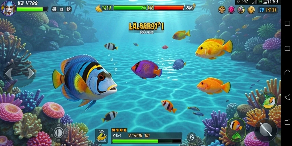 Tampilan menarik dari gameplay Tembak Ikan VT789.