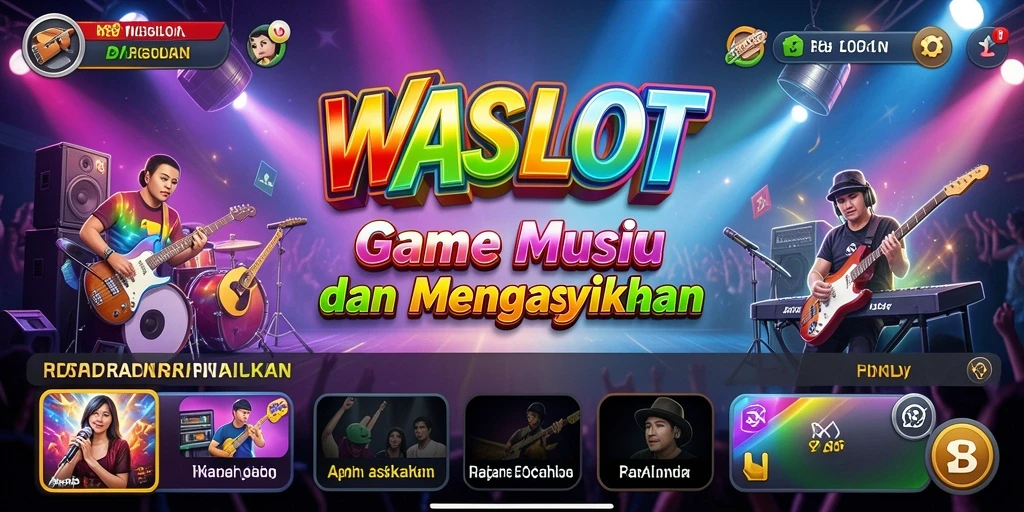 Screenshot dari gameplay WASLOT yang penuh warna dan menarik.