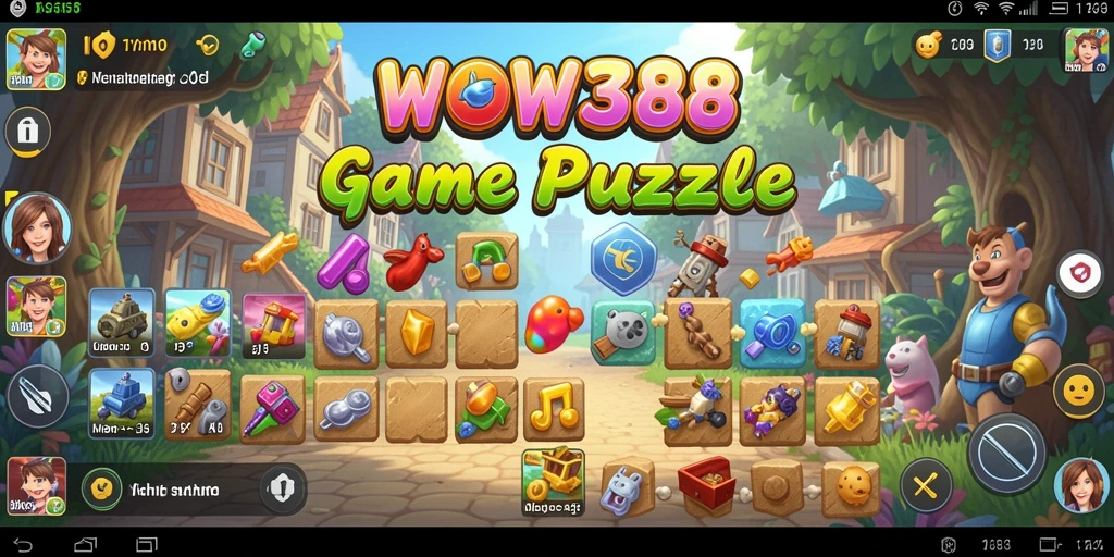 Tampilan gameplay WOW388 dengan teka-teki yang menantang.