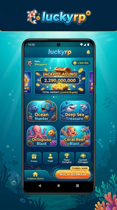 Proses unduh aplikasi di luckyrp yang mudah dan cepat.